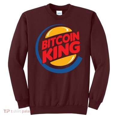 Funny Bitcoin King Logo Sweatshirt