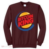 Funny Bitcoin King Logo Sweatshirt thumb 0
