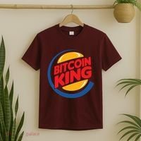 Funny Bitcoin King Logo T-Shirt thumb 2