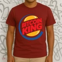 Funny Bitcoin King Logo T-Shirt thumb 3