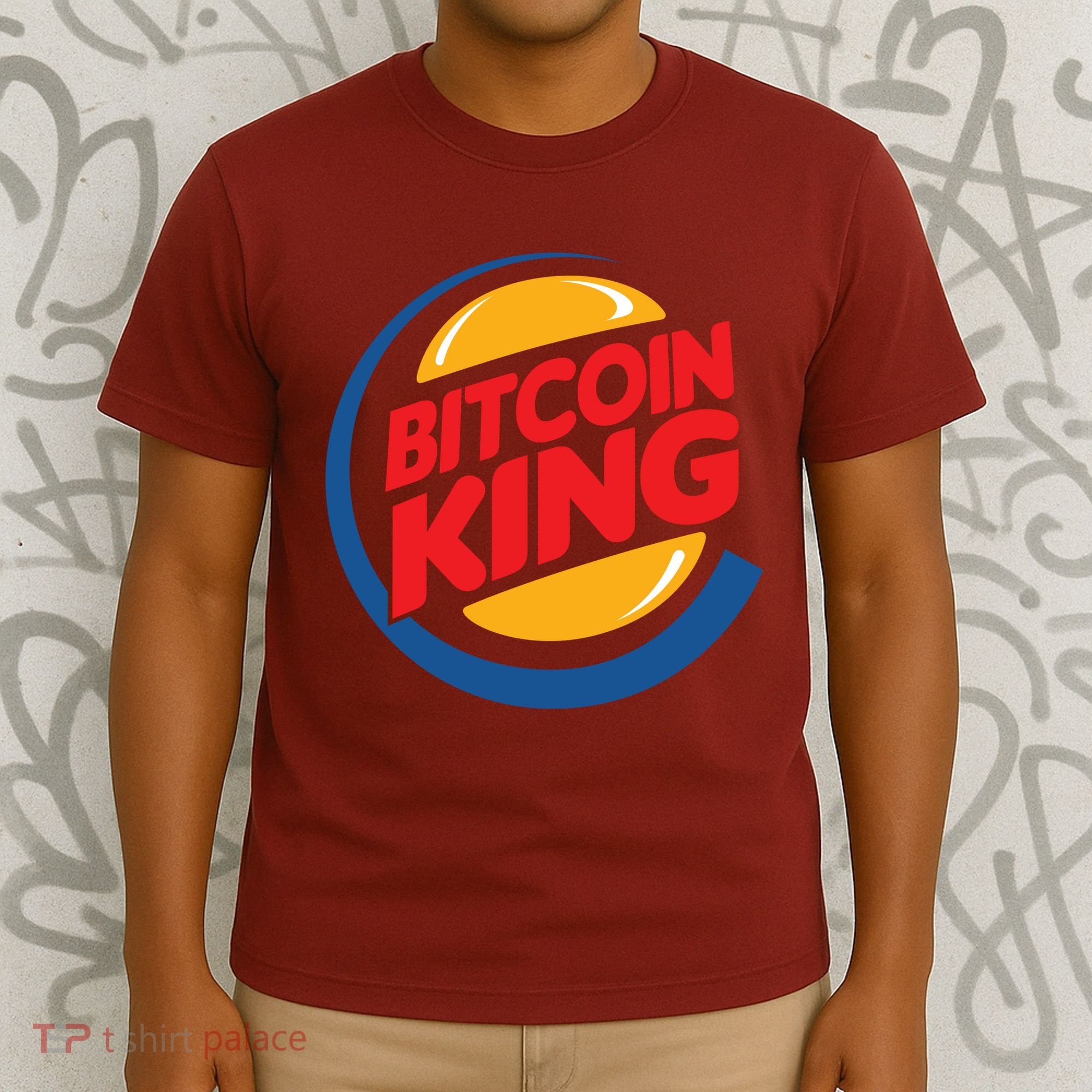 Funny Bitcoin King Logo T-Shirt