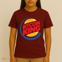 Funny Bitcoin King Logo T-Shirt thumb 4