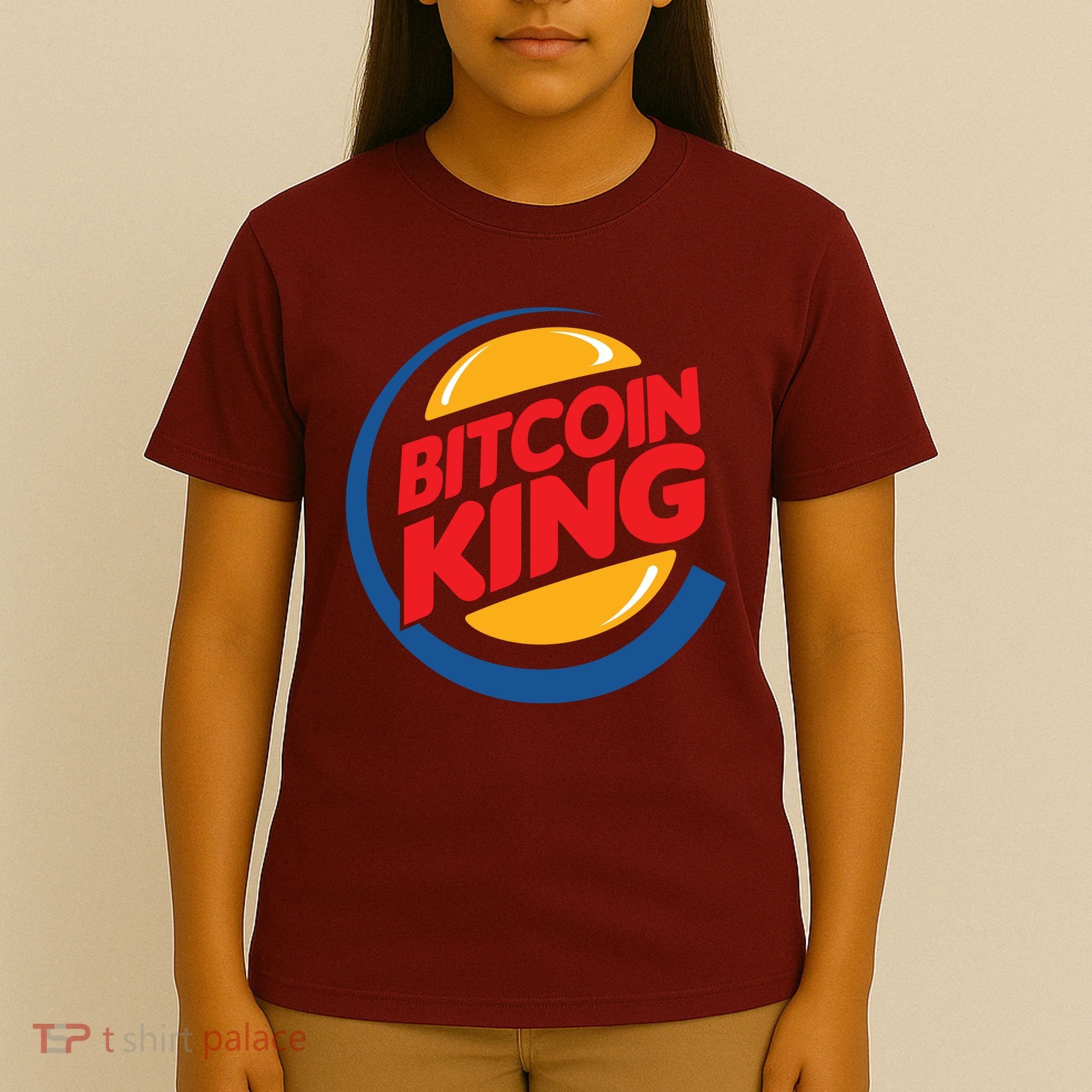 Funny Bitcoin King Logo T-Shirt