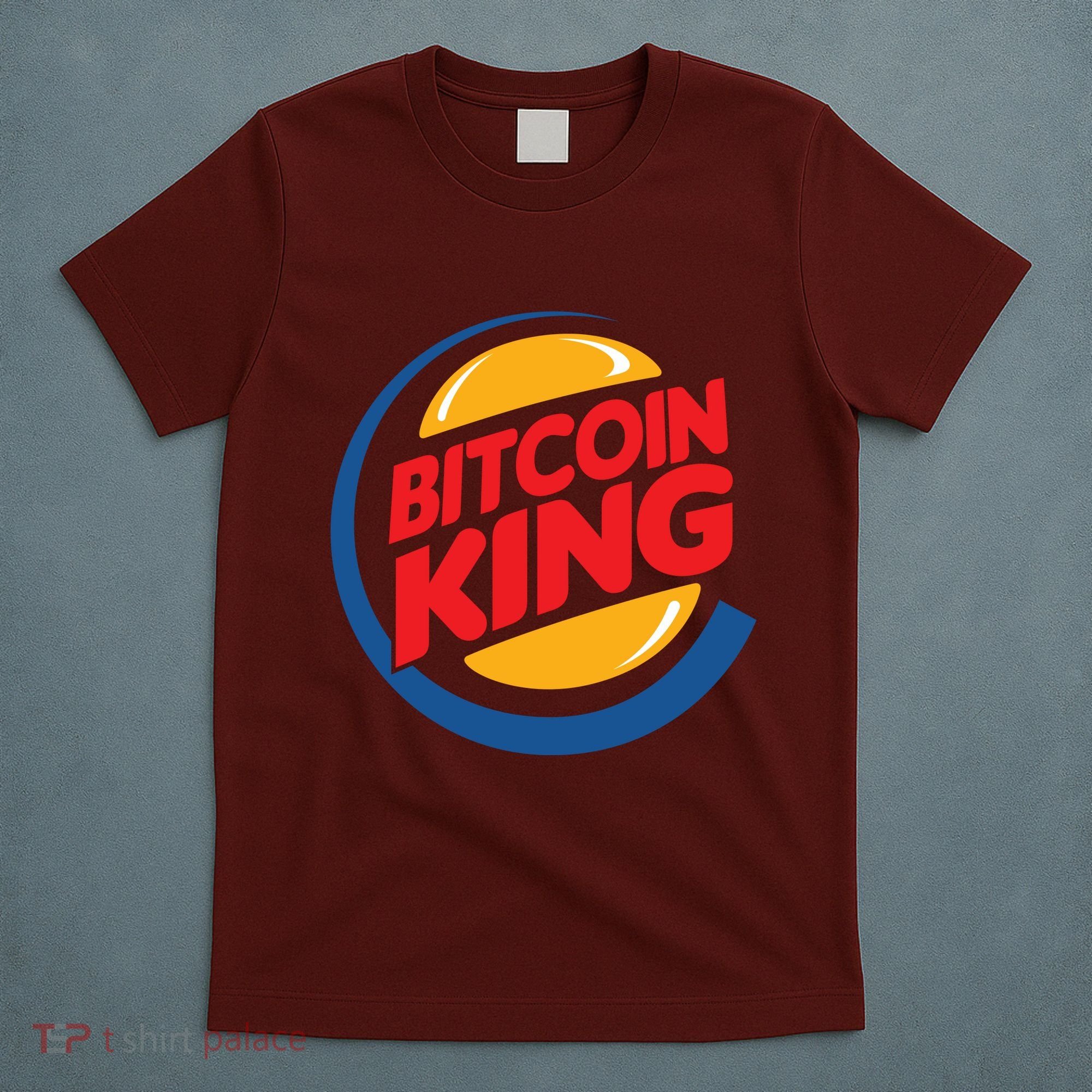 Funny Bitcoin King Logo T-Shirt