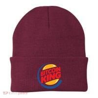 Funny Bitcoin King Logo Beanie thumb 0