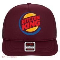 Funny Bitcoin King Logo Hat thumb 0
