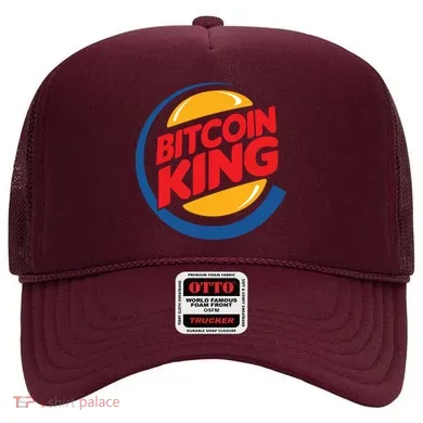 Funny Bitcoin King Logo Hat