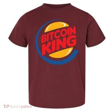 Funny Bitcoin King Logo Toddler T-Shirt