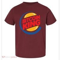 Funny Bitcoin King Logo Toddler T-Shirt thumb 0