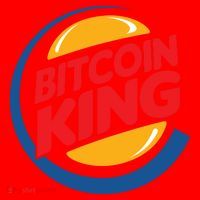 Funny Bitcoin King Logo Santa Hat thumb 1