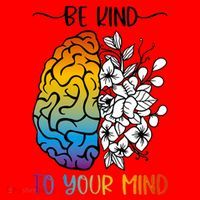 Floral Be Kind To Your Mind , Mental Health Quotes Santa Hat thumb 1