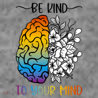 Floral Be Kind To Your Mind , Mental Health Quotes Toddler Hoodie thumb 2