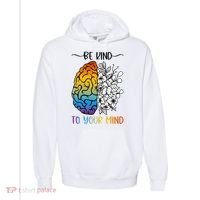Floral Be Kind To Your Mind , Mental Health Quotes Comfort Colors Garment-Dyed Hooded Sweatshirt thumb 0