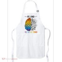 Floral Be Kind To Your Mind , Mental Health Quotes Apron thumb 0