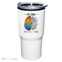 Floral Be Kind To Your Mind , Mental Health Quotes Tumbler thumb 0