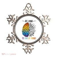 Floral Be Kind To Your Mind , Mental Health Quotes Ornament thumb 0