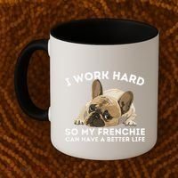 Frenchie Better Life Funny French Bulldog Dog Lover Coffee Mug thumb 2