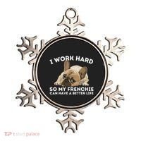 Frenchie Better Life Funny French Bulldog Dog Lover Ornament thumb 0