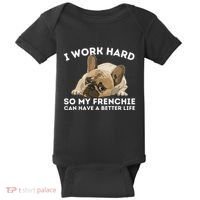 Frenchie Better Life Funny French Bulldog Dog Lover Baby Bodysuit thumb 0