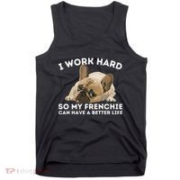 Frenchie Better Life Funny French Bulldog Dog Lover Tank Top thumb 0