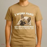 Frenchie Better Life Funny French Bulldog Dog Lover T-Shirt thumb 3