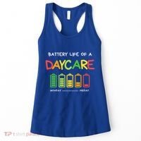 Funny Battery Life Of A Daycare Teacher Appreciation School Meaningful Gift Women's Tank Top thumb 0