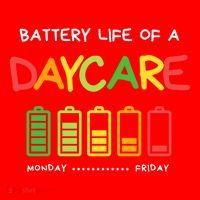 Funny Battery Life Of A Daycare Teacher Appreciation School Meaningful Gift Santa Hat thumb 1