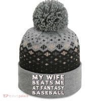 Fantasy Baseball Legend Funny Fantasy Baseball Champion The Baniff Cuffed Pom Beanie thumb 0