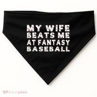 Fantasy Baseball Legend Funny Fantasy Baseball Champion USA-Made Doggie Bandana thumb 0