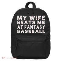 Fantasy Baseball Legend Funny Fantasy Baseball Champion 16 in Basic Backpack thumb 0