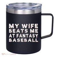 Fantasy Baseball Legend Funny Fantasy Baseball Champion 12oz Stainless Steel Coffee Mug thumb 0