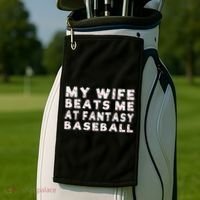 Fantasy Baseball Legend Funny Fantasy Baseball Champion Golf Towel thumb 2