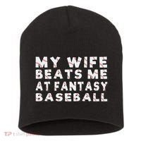 Fantasy Baseball Legend Funny Fantasy Baseball Champion Short Acrylic Beanie thumb 0