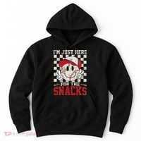 Funny Baseball Lover I'm Just Here For The Snacks Hoodie thumb 0