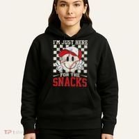 Funny Baseball Lover I'm Just Here For The Snacks Hoodie thumb 5