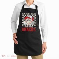 Funny Baseball Lover I'm Just Here For The Snacks Apron thumb 2