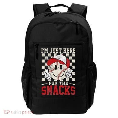 Funny Baseball Lover I'm Just Here For The Snacks Backpack