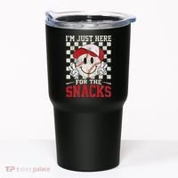 Funny Baseball Lover I'm Just Here For The Snacks Tumbler thumb 0