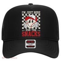 Funny Baseball Lover I'm Just Here For The Snacks Hat thumb 0