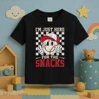 Funny Baseball Lover I'm Just Here For The Snacks Toddler T-Shirt thumb 3