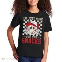 Funny Baseball Lover I'm Just Here For The Snacks Kids T-Shirt thumb 2