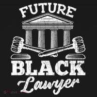 Future Black Lawyer Funny Attorney Law School Graphic Gift Bucket Hat thumb 4