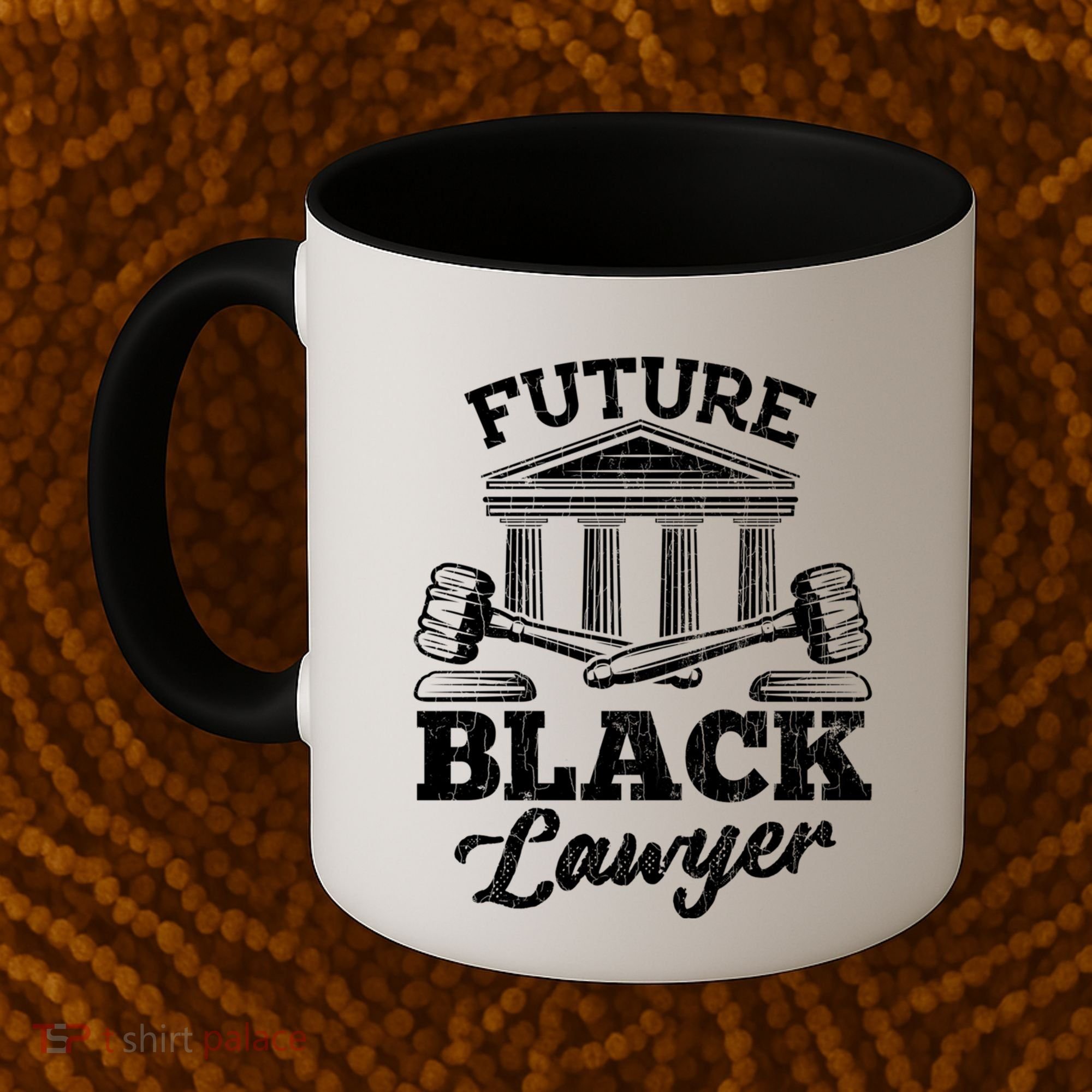 Future Black Lawyer Funny Attorney Law School Graphic Gift Coffee Mug