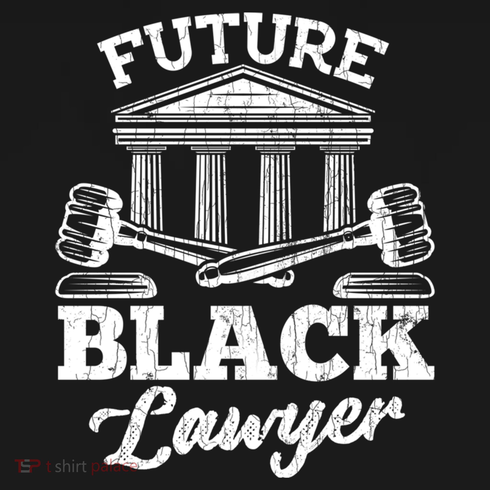 Future Black Lawyer Funny Attorney Law School Graphic Gift Women's Hoodie