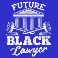 Future Black Lawyer Funny Attorney Law School Graphic Gift Long Sleeve Shirt thumb 2