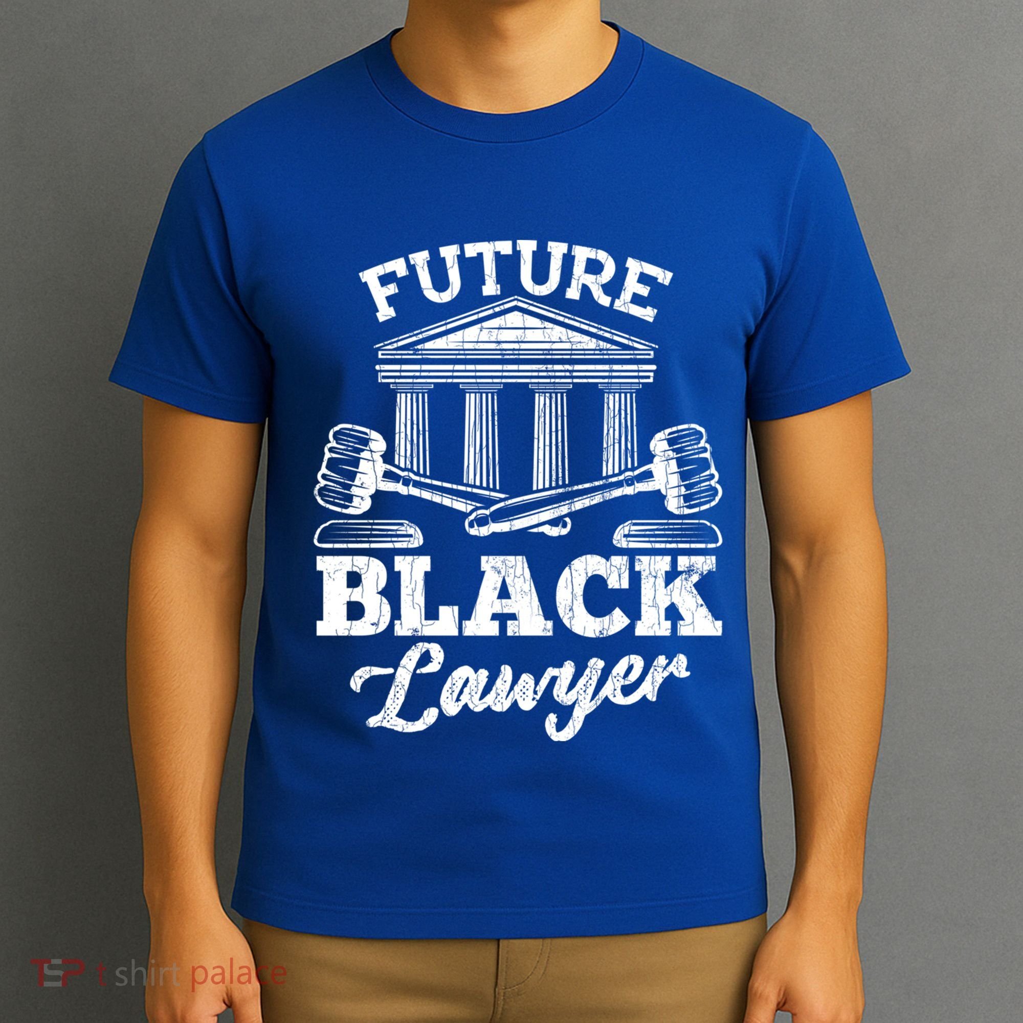 Future Black Lawyer Funny Attorney Law School Graphic Gift T-Shirt