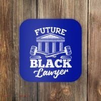 Future Black Lawyer Funny Attorney Law School Graphic Gift Coaster thumb 0