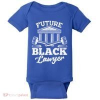 Future Black Lawyer Funny Attorney Law School Graphic Gift Baby Bodysuit thumb 0