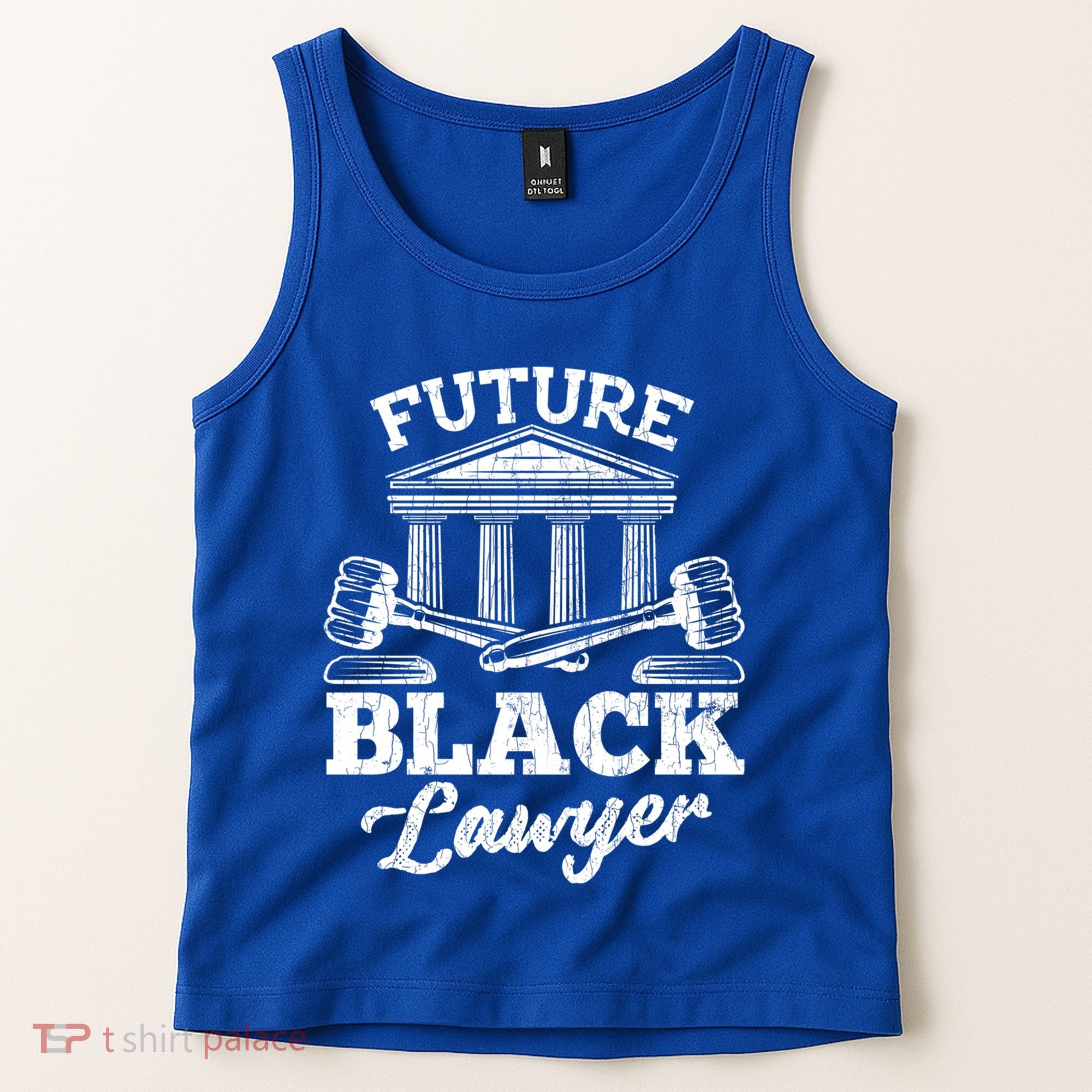 Future Black Lawyer Funny Attorney Law School Graphic Gift Tank Top