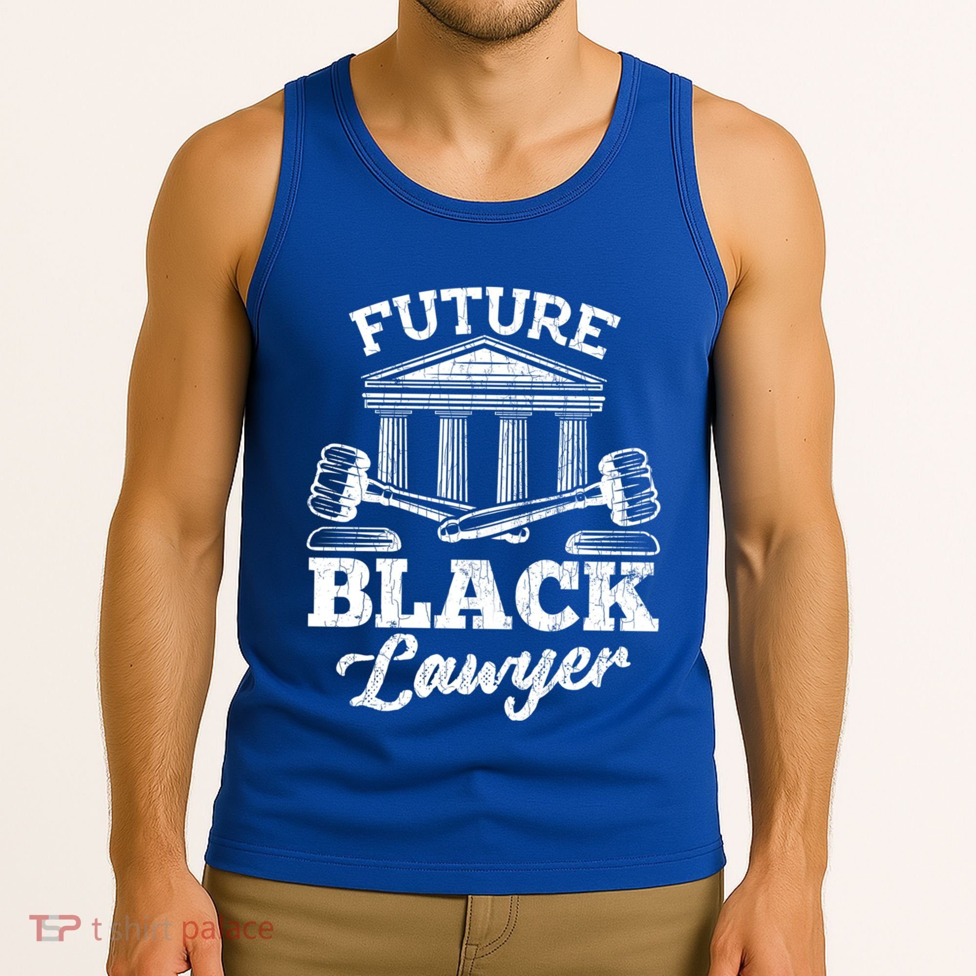Future Black Lawyer Funny Attorney Law School Graphic Gift Tank Top